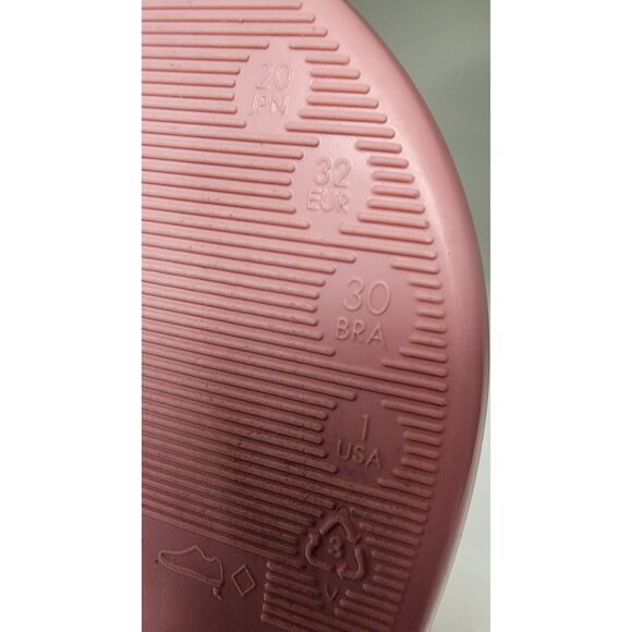 Mini Melissa Girls HARMONIC SWEET V AD Pink Thong Sandals Size 1/Eur 32 - Picture 7 of 8